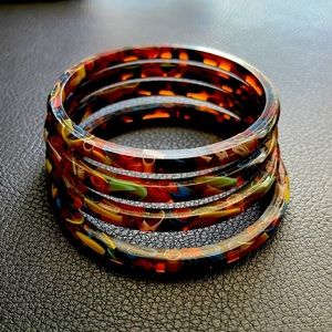 Multicolor bracelet - 4pc. - bangles - size S